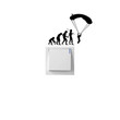 Skydiving Parachute Funny Sport Switch Sticker