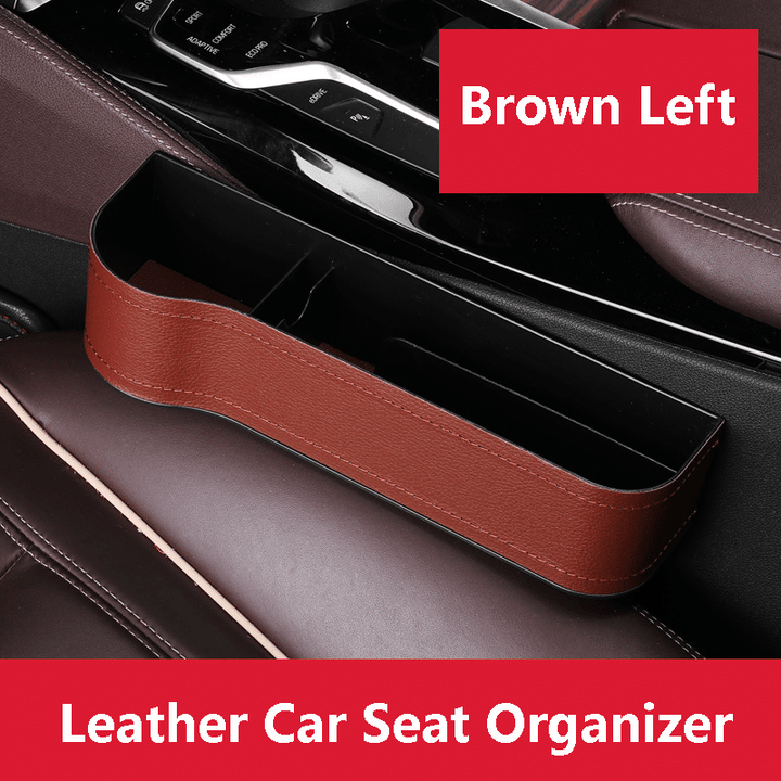 Multifunctional Leather Car Seat Organizer