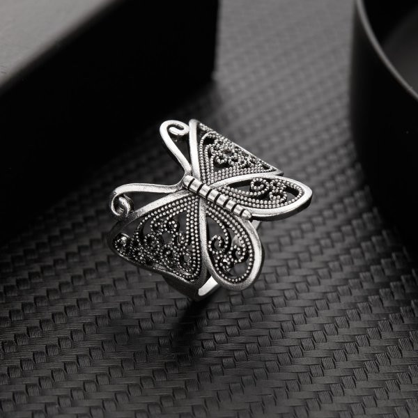 Frog Toad Animal Rings for Women men Artistic Design Retro Opening Resizable Unisex Female Statement Rings Silver Color Gift