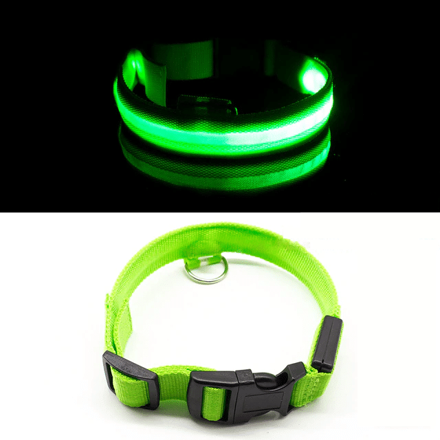 USB Charging/Battery LED Anti-Lost Collar For Dogs