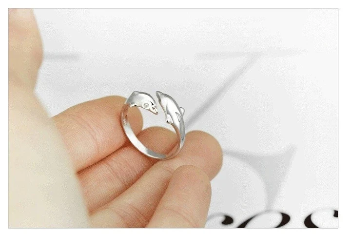 Dolphin Love Rings