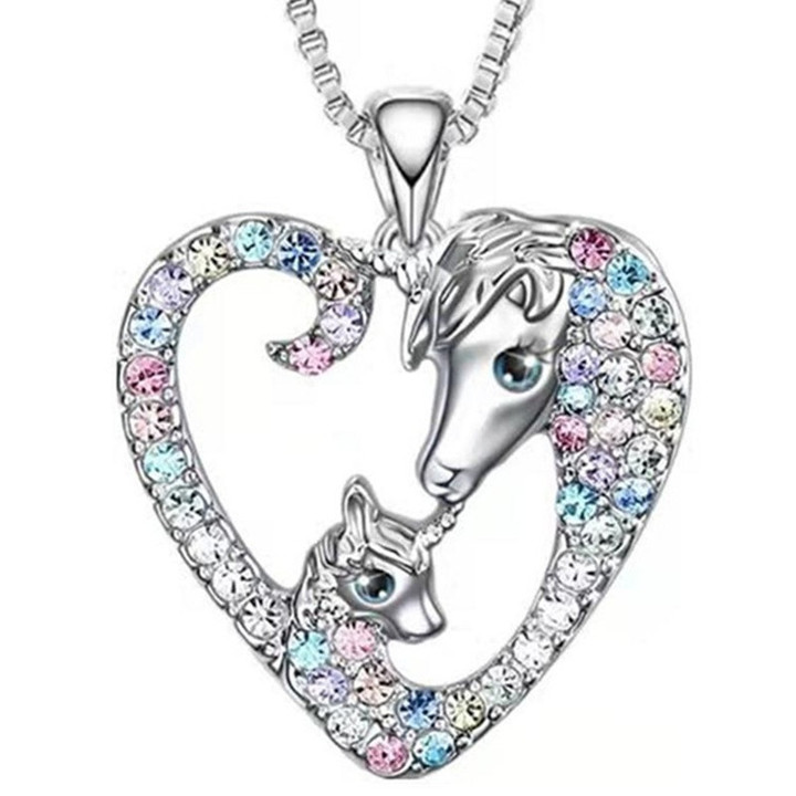 Unicorn pendant necklace for women