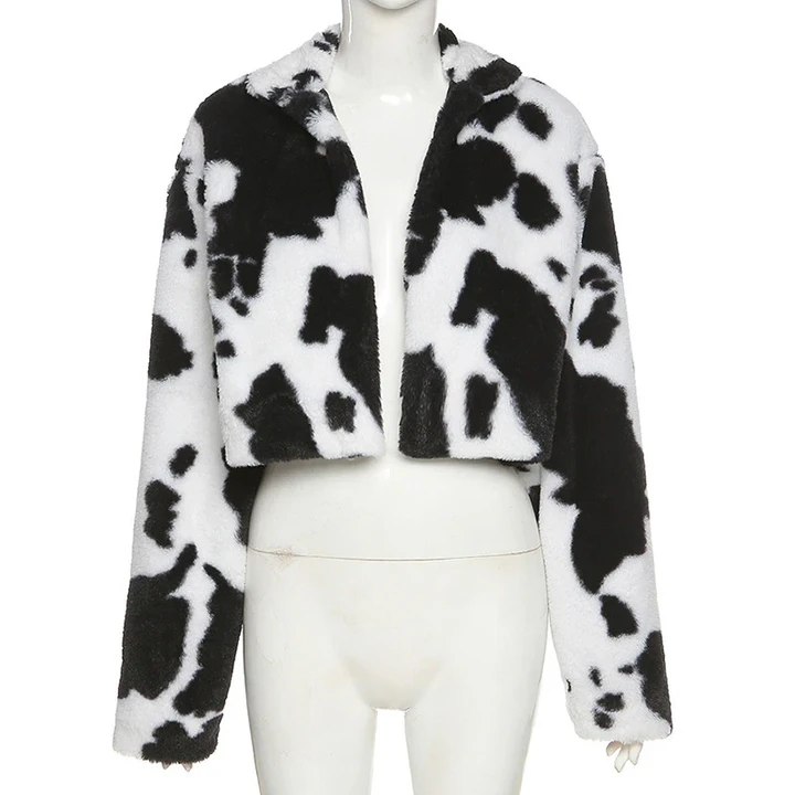 Cow Print Women's Jacket