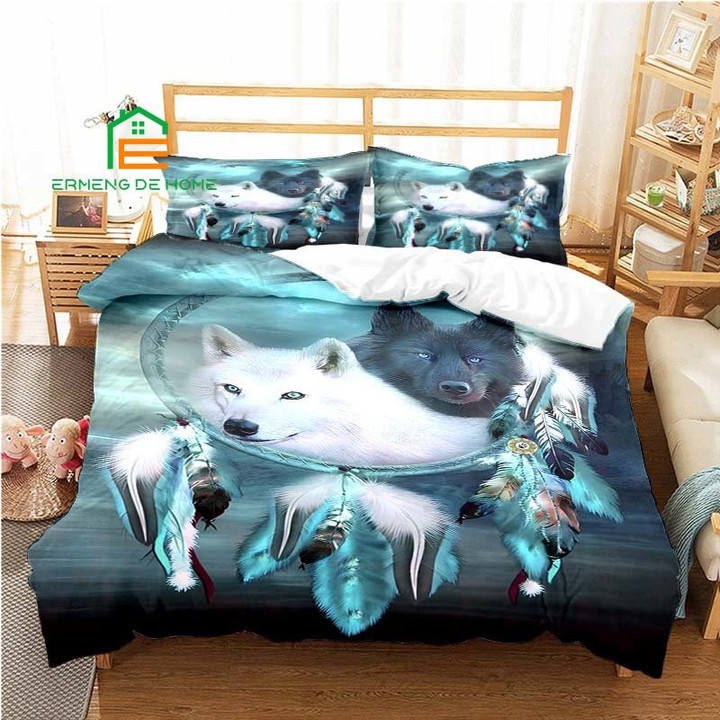 Dreamcatcher Wolf Bedding Set