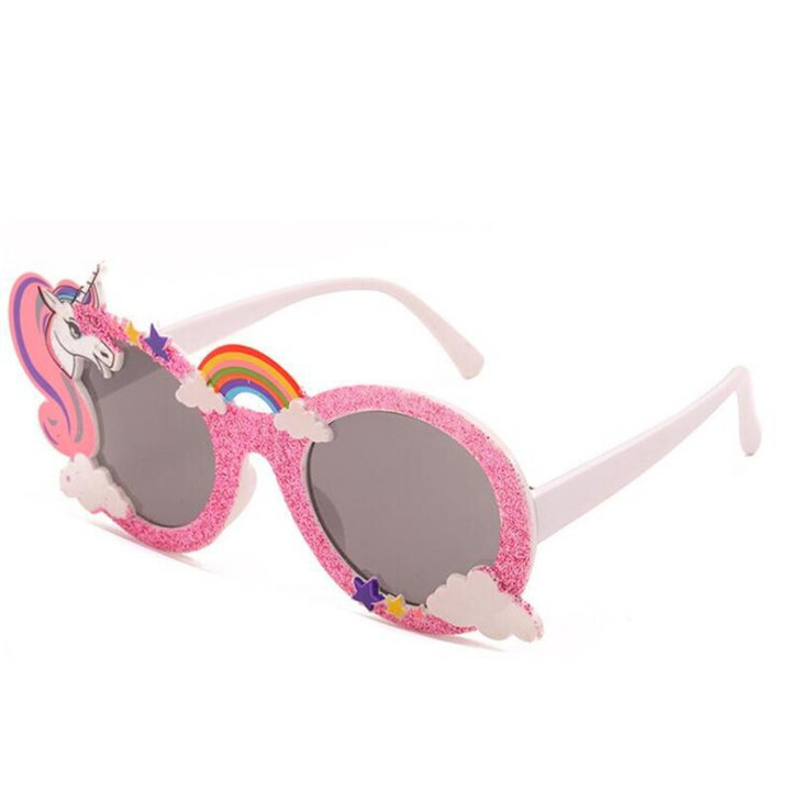 1Pcs Unicorn Rainbow Party Sunglasses