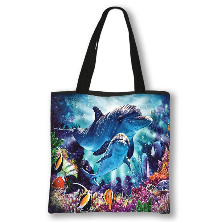 Dolphin Print Ladies Handbags