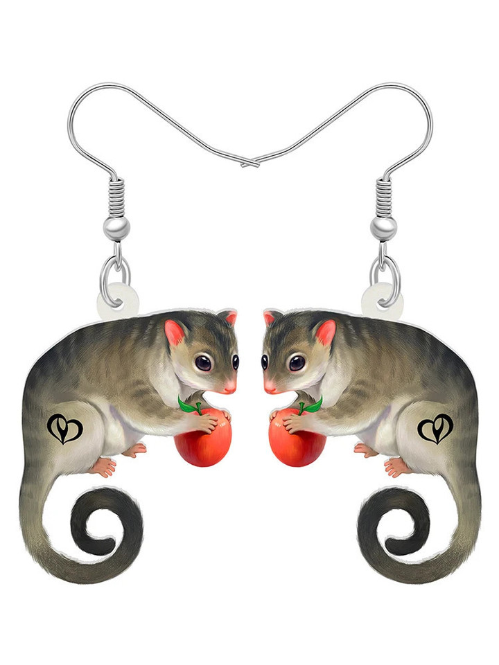 Opossum Earrings Fashion