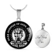 Witch - Dear Goddess - Circle Pendant Necklace
