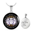 Witch -The Sun Watches - Circle Pendant Necklace