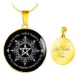 Witch -The First Time - Circle Pendant Necklace