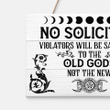 Witch - No Soliciting - Wood Sign