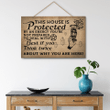 Witch - This House Is Protected - Wood Sign