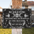 Witch - No Soliciting 2 - Wood Sign