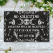 Witch - No Soliciting 2 - Wood Sign