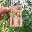 Witch - Witchy Quartz Celestial Moon and Star Earrings