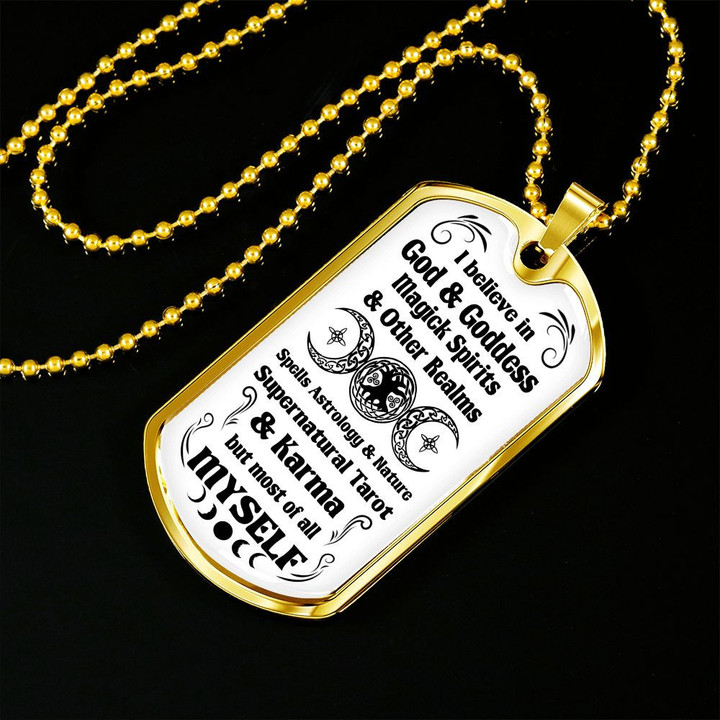 Witch - I Believe In - Dog Tag