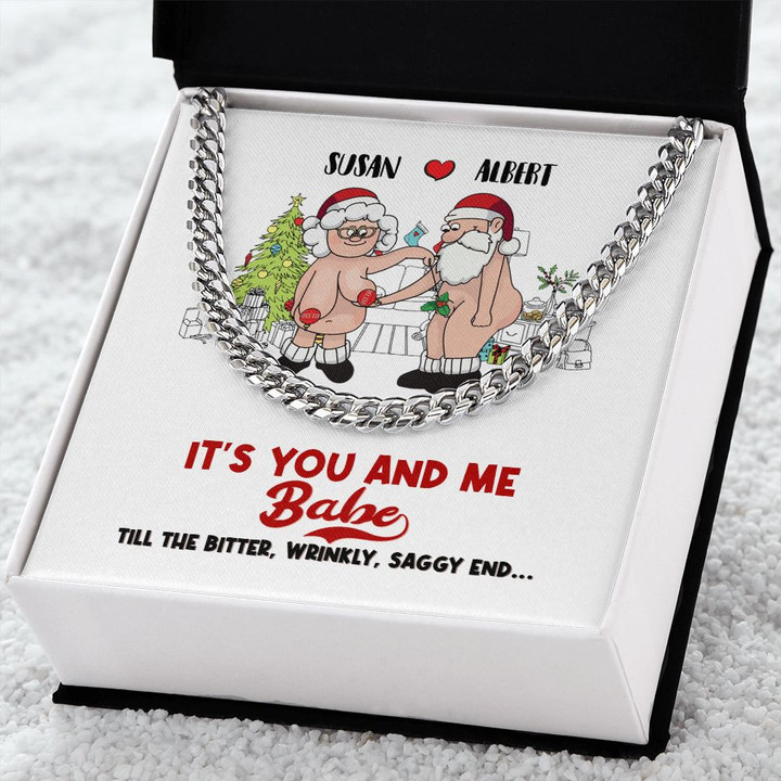 Valentine - It's You And Me - Cuban Link Chain