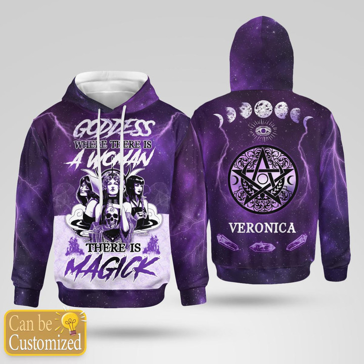 Witch - Goddess Where There Is A Woman - AOP Hoodie