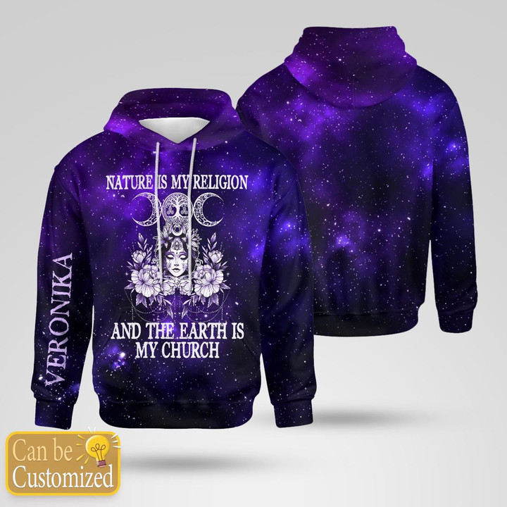 Witch - Nature Is My Religion - AOP Hoodie