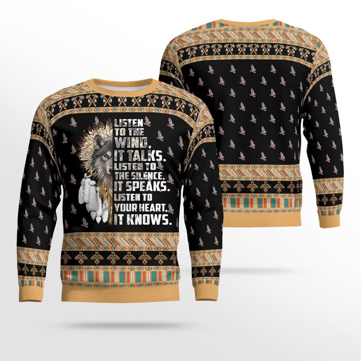 Native - Listen To The Wind - AOP Sweater