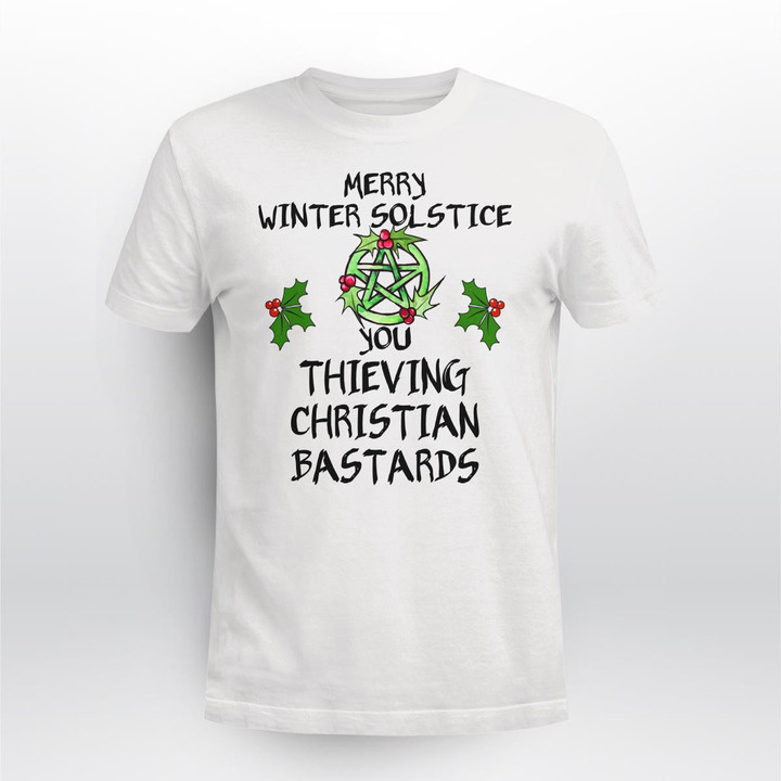 Witch - Merry Winter Solstice White - Apparel