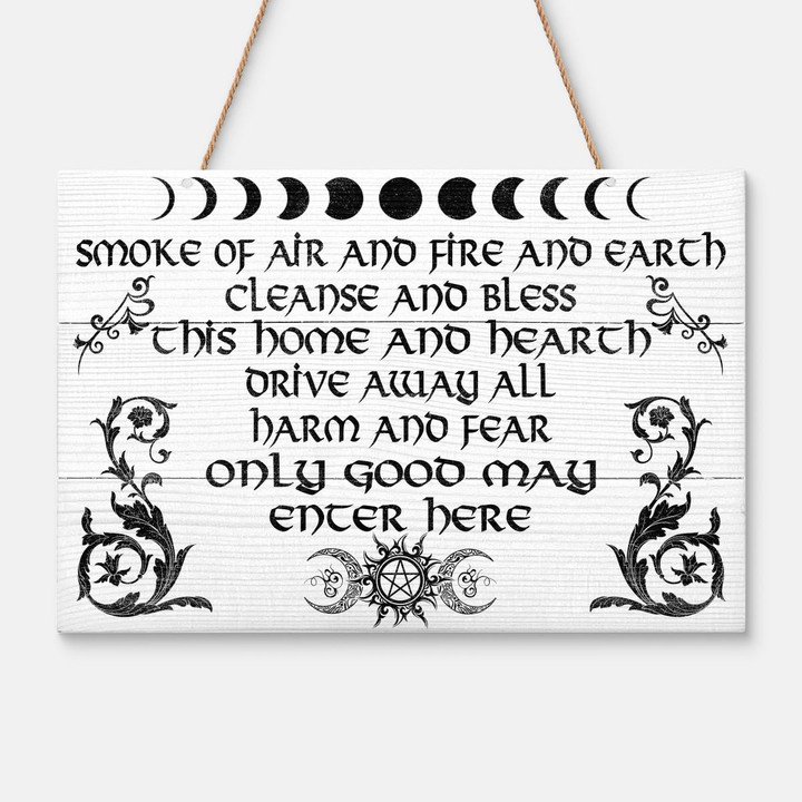 Witch - Smoke Of Air - Wood Sign