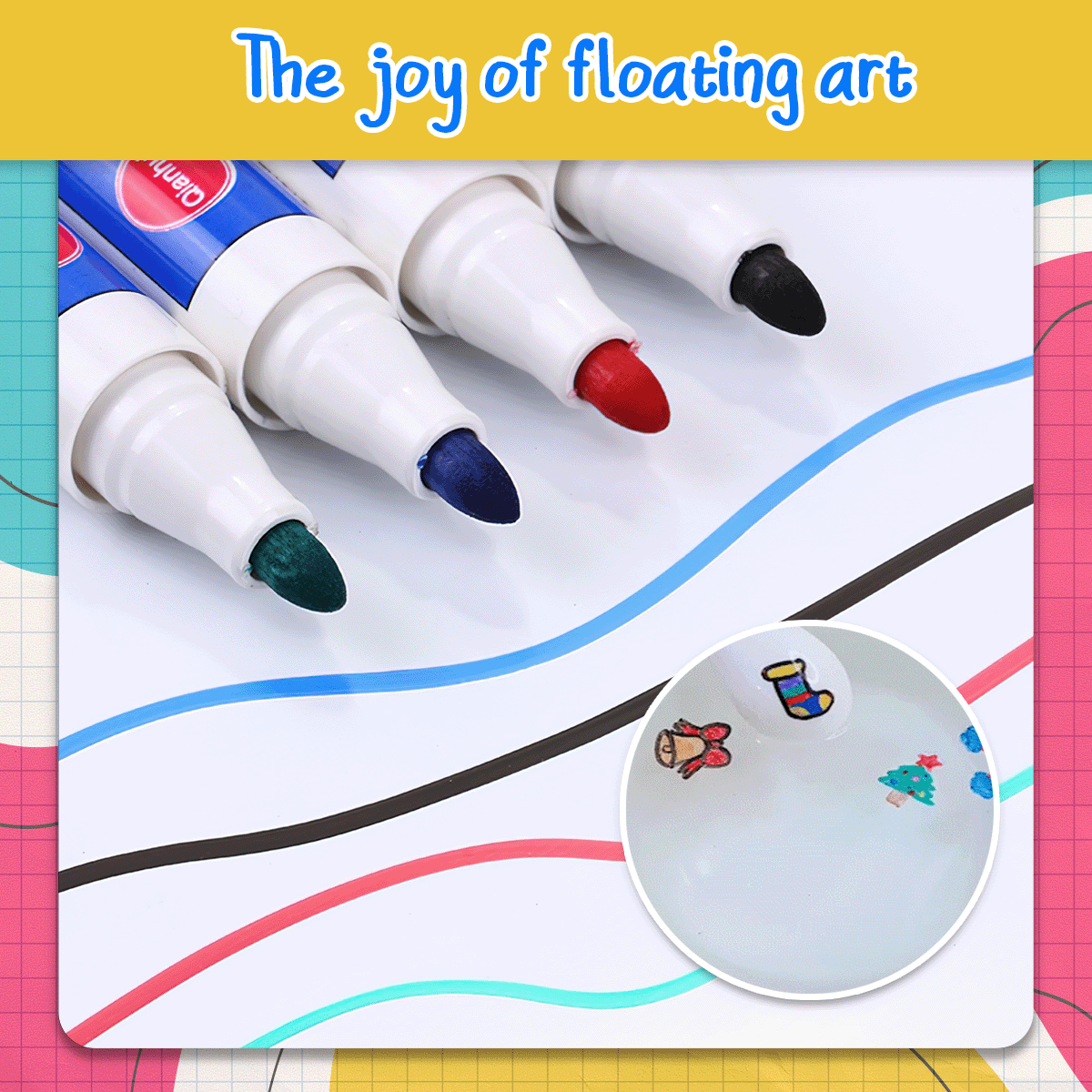 4 Colors Magical Water Painting Whiteboard Pen