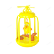 Squeaky Bird Cage Funny Tumbler Interactive Toys For Cats