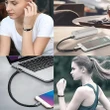 USB Cable Charging Bracelet for iPhone Android & Type C