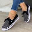 Comfortable Flat Bow Moccasin Sneakers