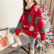 Winter Christmas Pullover Thick Red Women Sweater