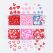 Mixed Valentine's Day Nail Art Shiny Red Love Heart Glitter