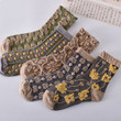 Fashion Floral Cotton Socks