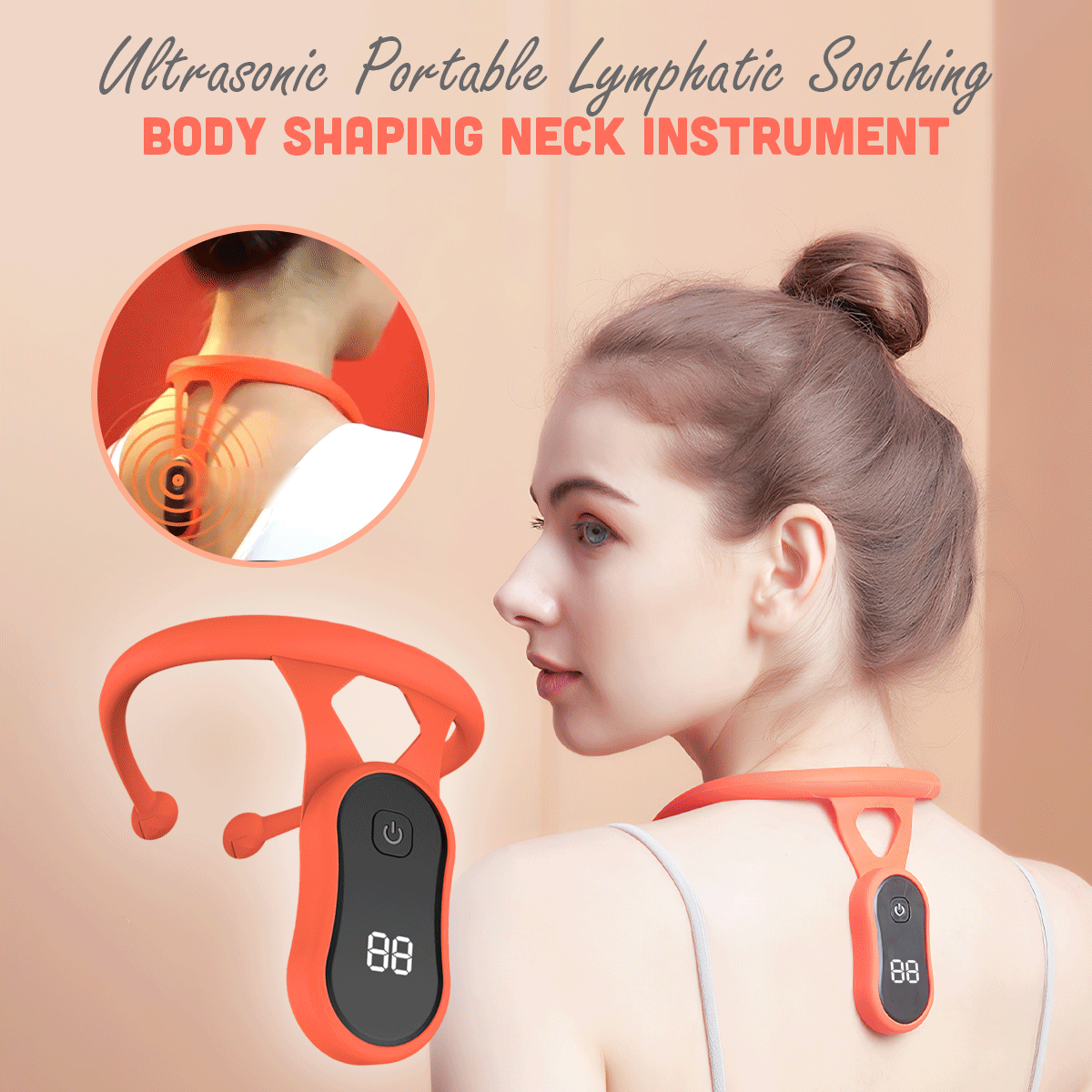 Ultrasonic Portable Lymphatic Soothing body shaping Neck Instrument -FAEVEZ™ Beauty & Health