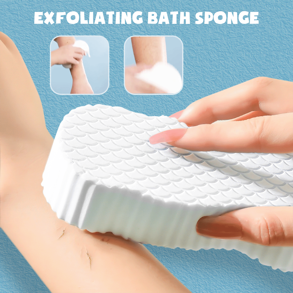 Super Soft Exfoliating Bath Sponge 10074936 -FAEVEZ™ Beauty & Health
