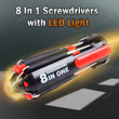 8 In 1 with LED Torch Light Screwdrivers FAEVEZ™- Home Devices