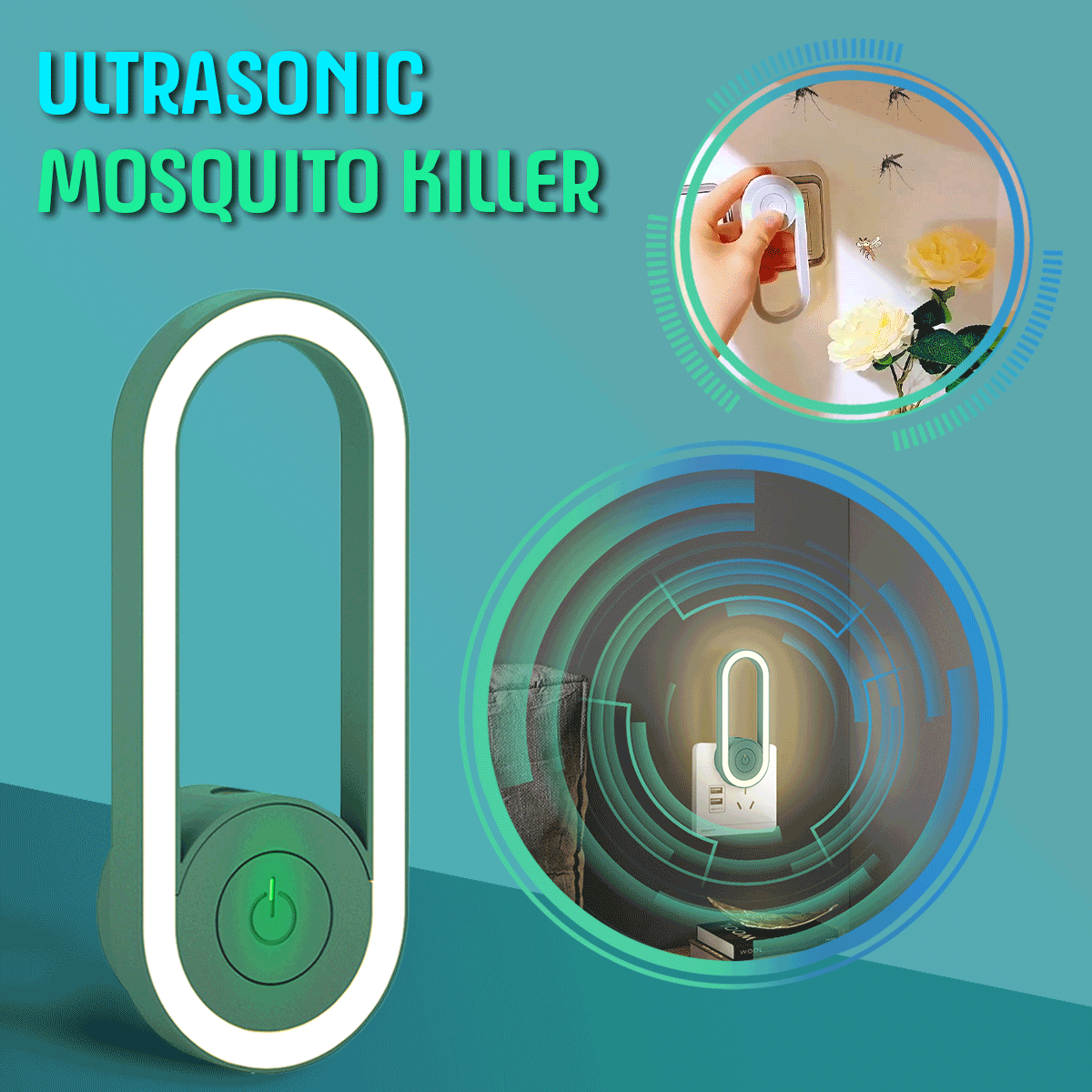 Ultrasonic Mosquito Killer with LED Sleeping Light FAEVEZ™- Home Devices
