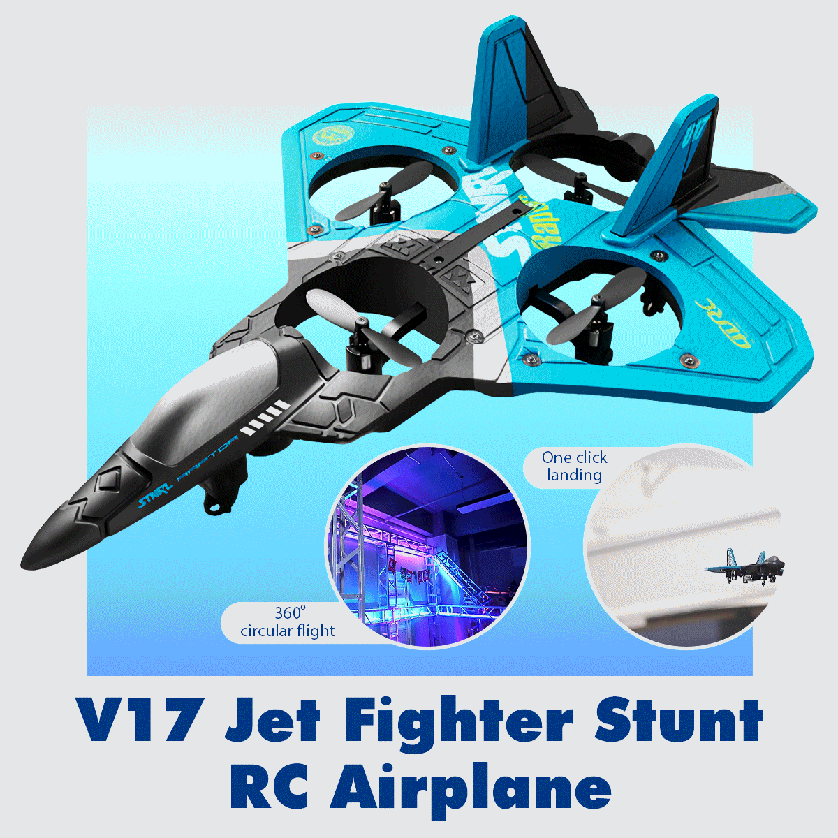 V17 Jet Fighter Stunt RC Airplane FAEVEZ™- Toys & Hobbies