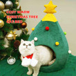 Cosy Warm Christmas Tree Cat Bed FAEVEZ™- Pets