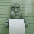 Funny Easter Island Moai Toilet Paper Roll Holder - Home Decoration