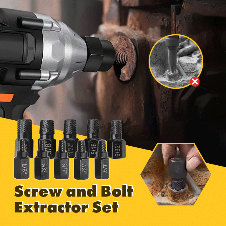 Screw and Bolt Extractor Set - Home Devices
