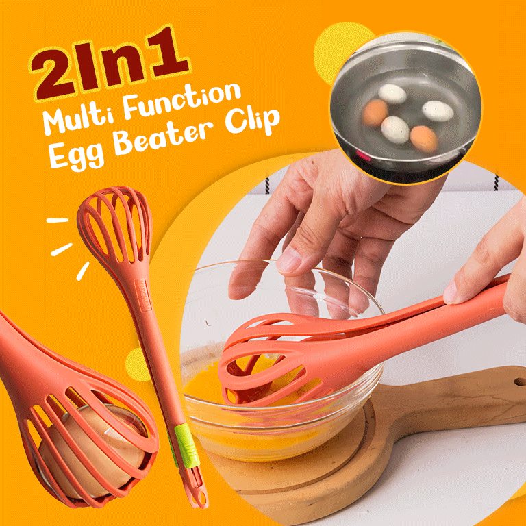 2 In 1 Multi Function Egg Beater Clip - Kitchen Gadgets