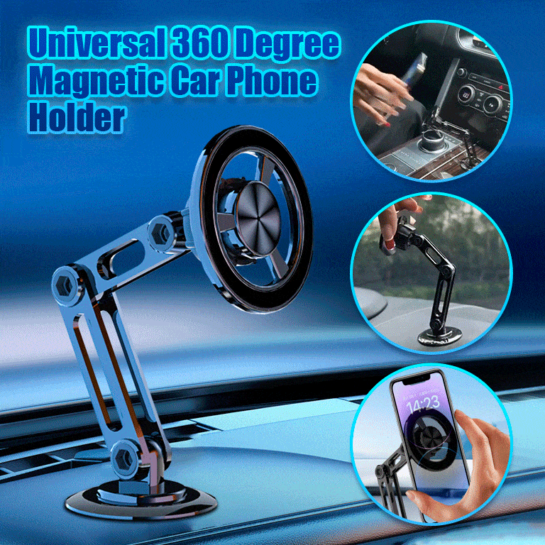 Universal 360 Degree Magnetic Car Phone Holder - Cars & Motorbikes