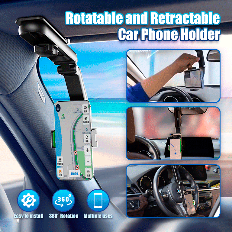New Rotatable and Retractable Car Phone Holder - Cars & Motorbikes