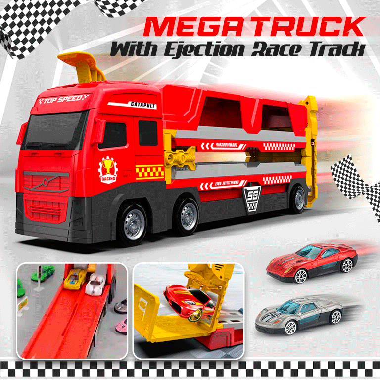 Mega Hauler Truck With Ejection Race Track - Toys & Hobbies