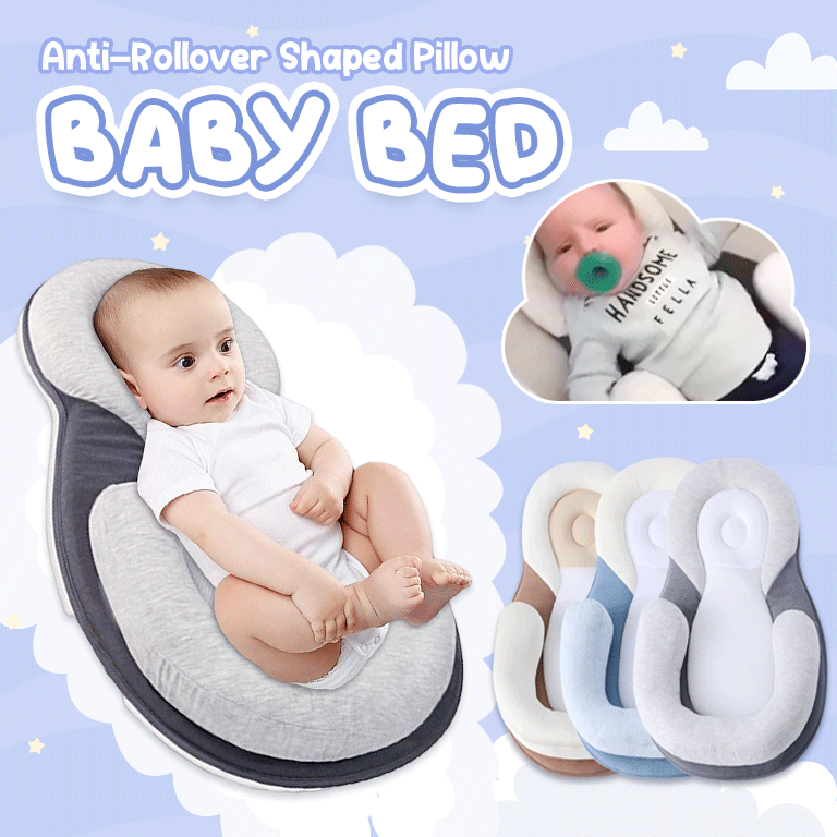 Anti-Rollover Shaped Pillow Portable Baby Bed - Babies & Kids