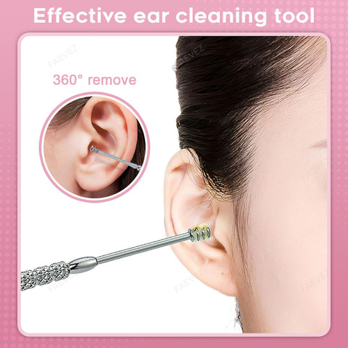 Set Ear Wax Pickers Stainless Steel Earpick Wax Remover -FAEVEZ™ Beauty & Health