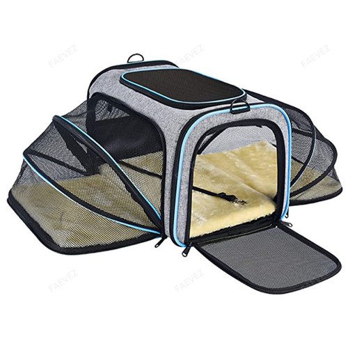 Expandable Foldable Soft-Sided Dog Carrier Bag FAEVEZ™- Pets
