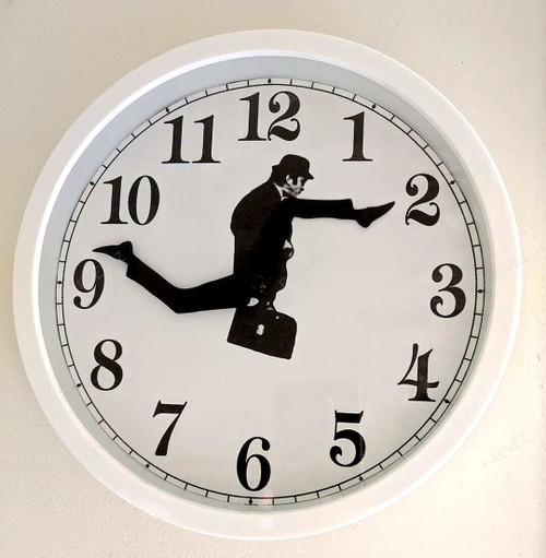 Silly Men In Suit Walk Wall Clock FAEVEZ™- Home Decoration
