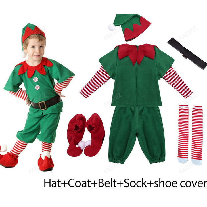 Baby Girls Boys Santa Claus Cosplay Costume